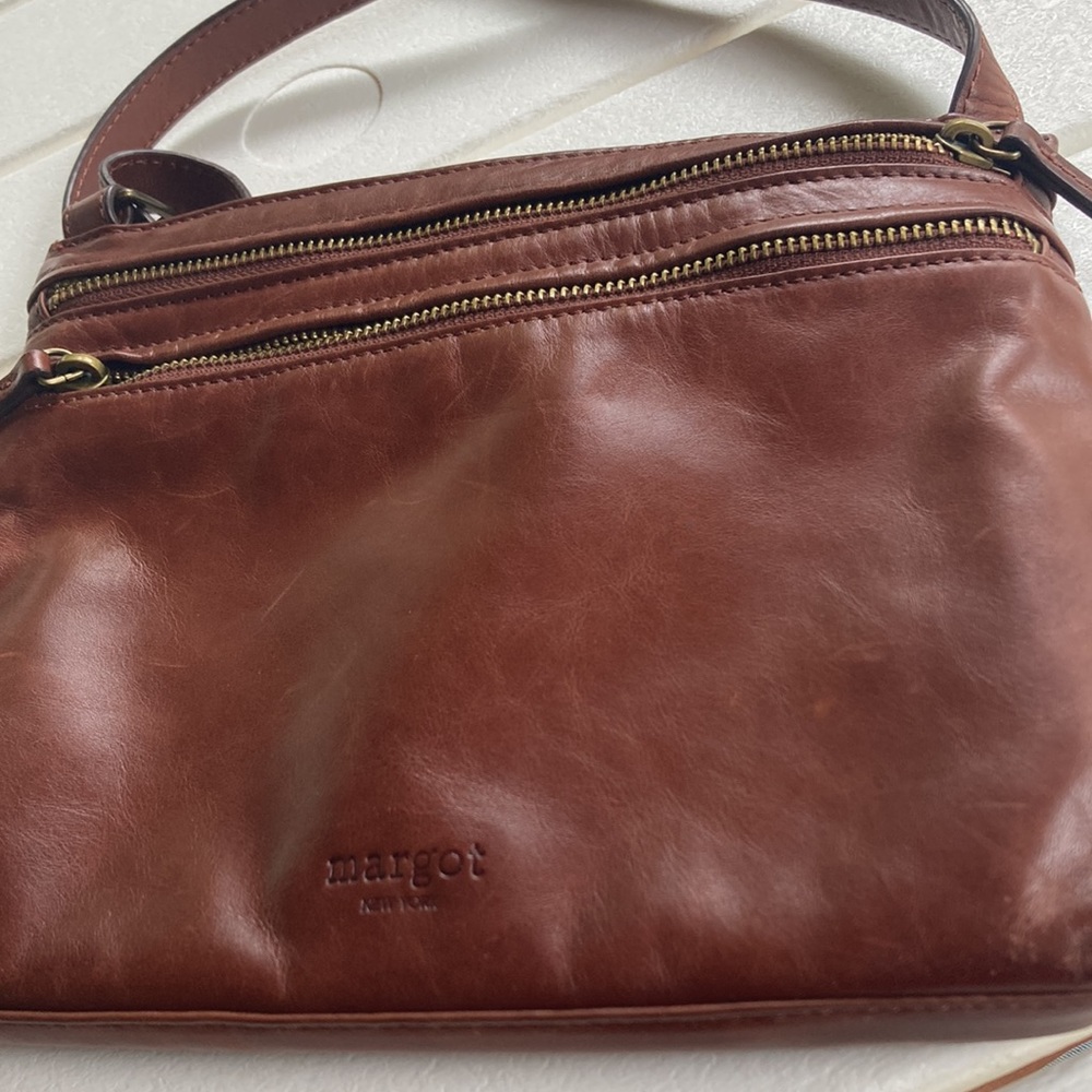 Margot leather crossbody purse bag - Picture 10 of 16